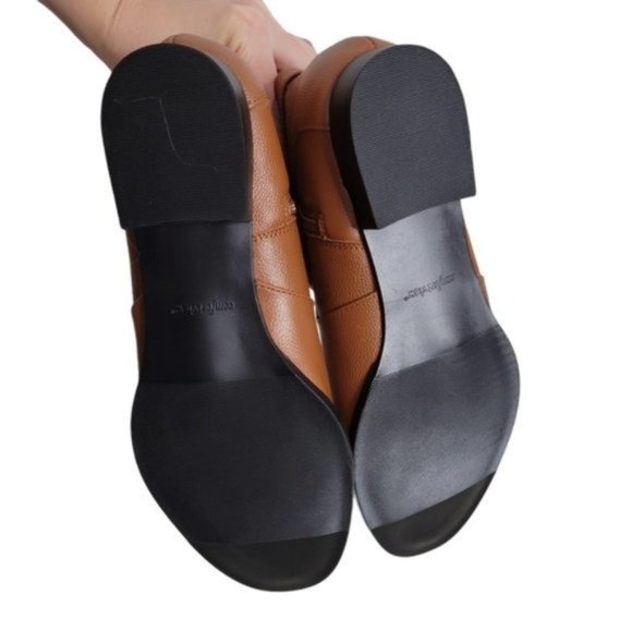 Comfortview The Janis Brown Leather Wide Calf Boots NEW - Picture 8 of 10